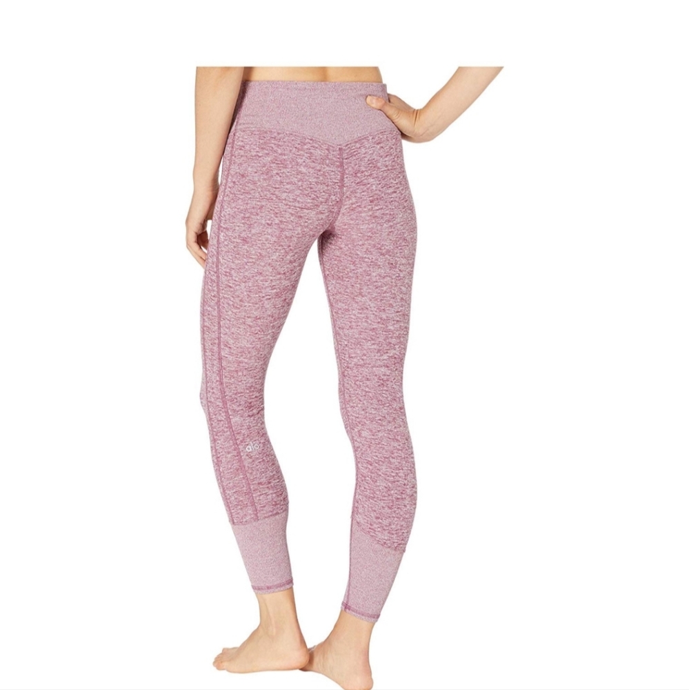 Alo 7/8 heathered dragonfruit leggings